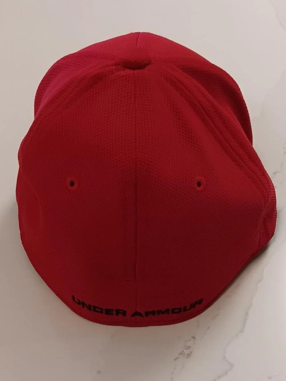 UNDER ARMOUR Kids Baseball Caps Bundle of 2 Black and Red Stretch Fit